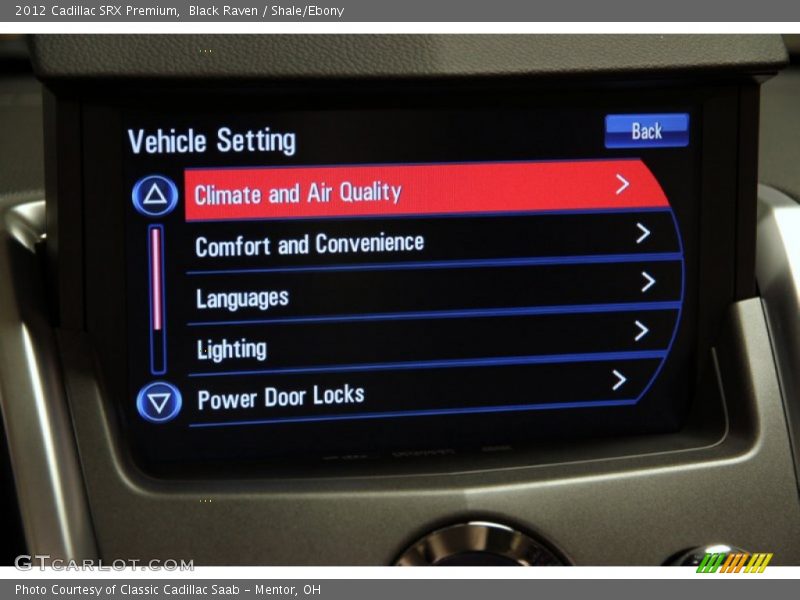 Black Raven / Shale/Ebony 2012 Cadillac SRX Premium