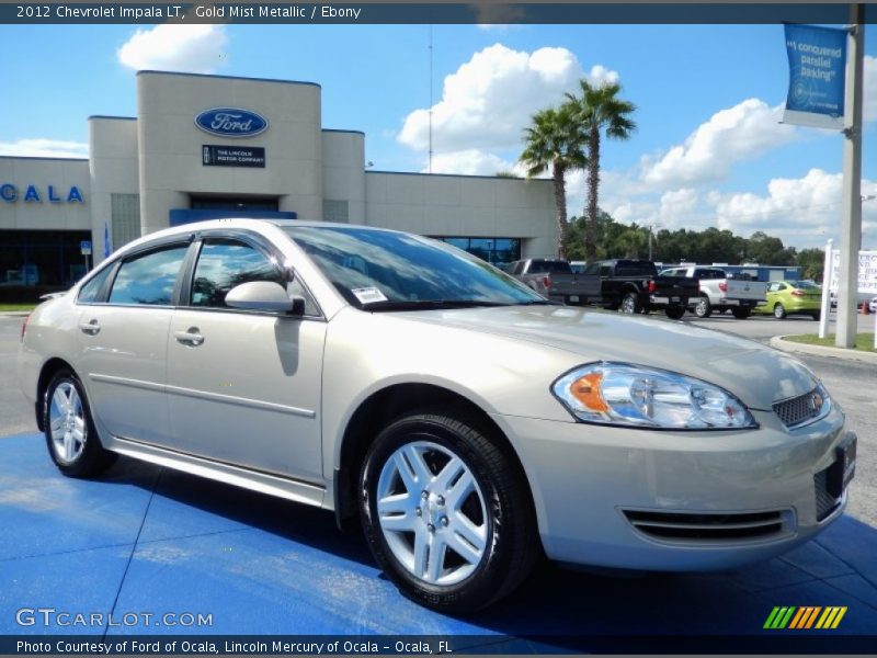 Gold Mist Metallic / Ebony 2012 Chevrolet Impala LT