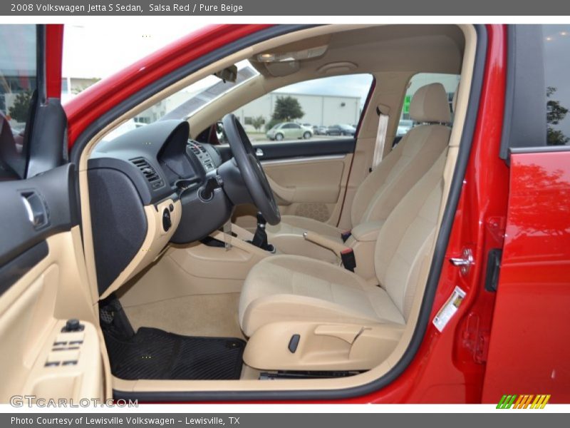 Salsa Red / Pure Beige 2008 Volkswagen Jetta S Sedan