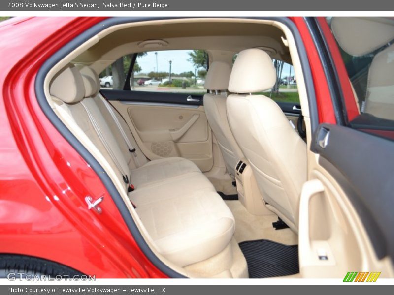 Salsa Red / Pure Beige 2008 Volkswagen Jetta S Sedan