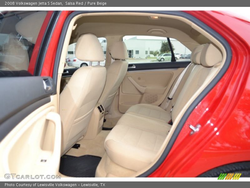 Salsa Red / Pure Beige 2008 Volkswagen Jetta S Sedan