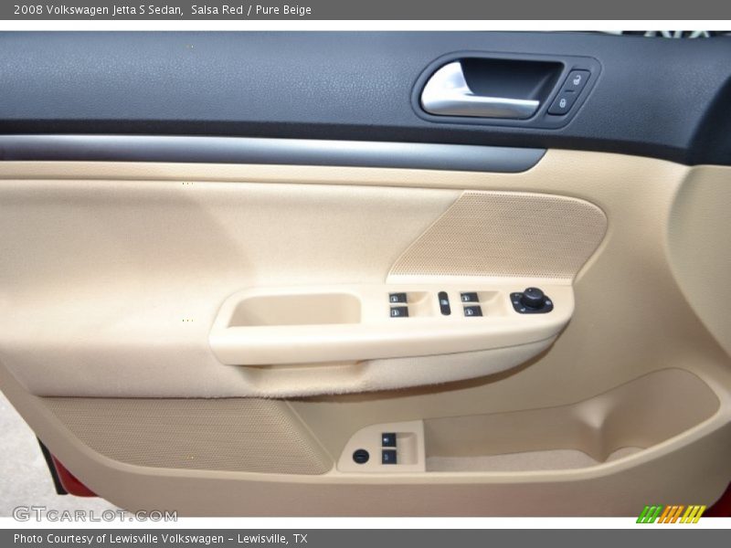 Salsa Red / Pure Beige 2008 Volkswagen Jetta S Sedan