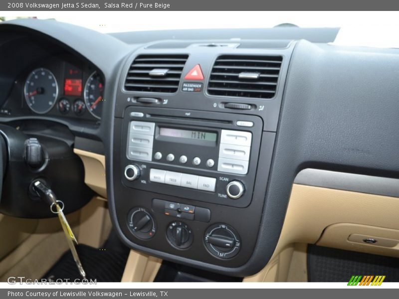 Salsa Red / Pure Beige 2008 Volkswagen Jetta S Sedan