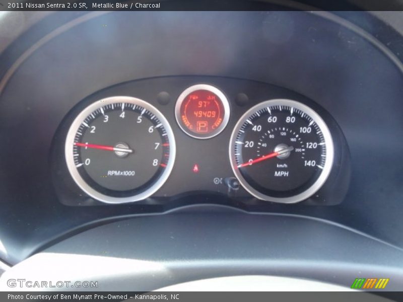 Metallic Blue / Charcoal 2011 Nissan Sentra 2.0 SR