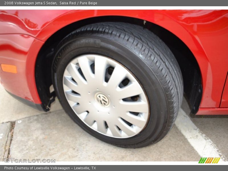 Salsa Red / Pure Beige 2008 Volkswagen Jetta S Sedan