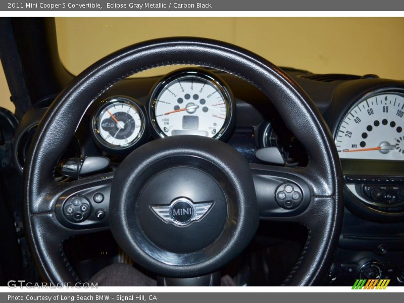 Eclipse Gray Metallic / Carbon Black 2011 Mini Cooper S Convertible