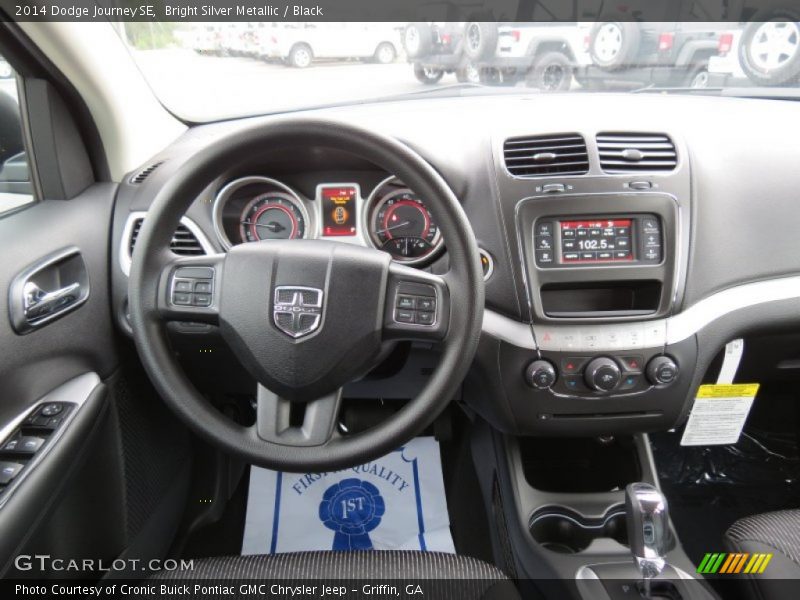 Bright Silver Metallic / Black 2014 Dodge Journey SE