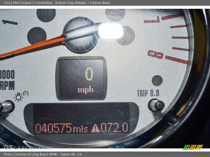 Eclipse Gray Metallic / Carbon Black 2011 Mini Cooper S Convertible