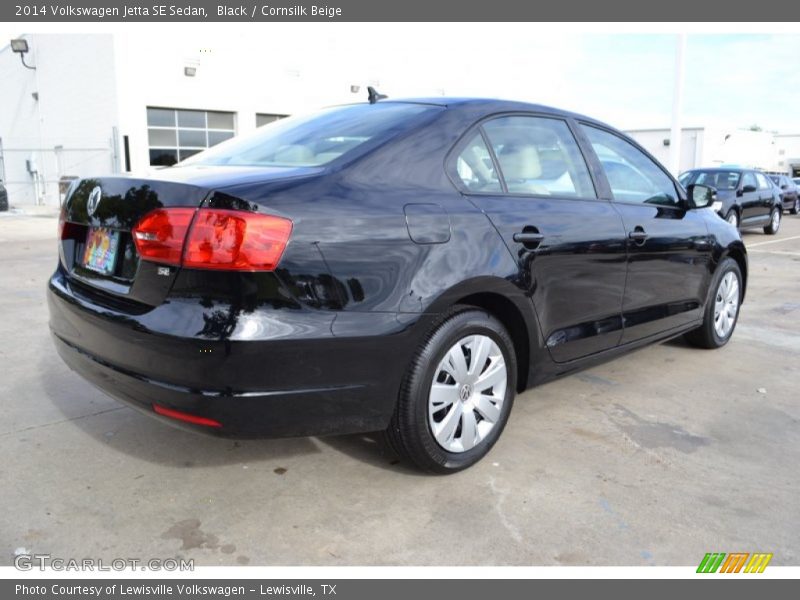 Black / Cornsilk Beige 2014 Volkswagen Jetta SE Sedan