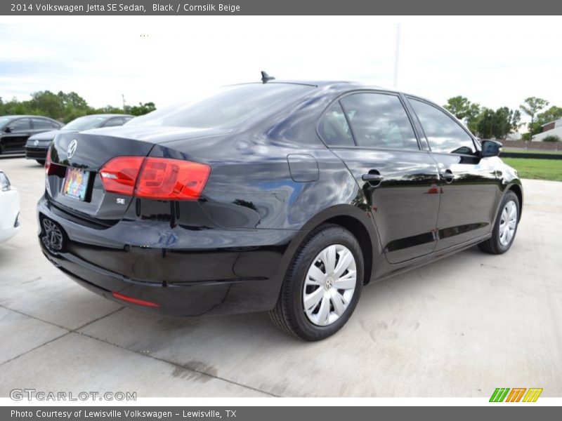 Black / Cornsilk Beige 2014 Volkswagen Jetta SE Sedan