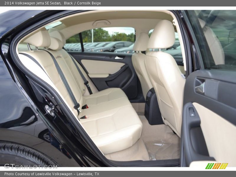 Black / Cornsilk Beige 2014 Volkswagen Jetta SE Sedan