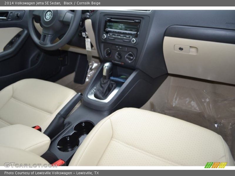 Black / Cornsilk Beige 2014 Volkswagen Jetta SE Sedan
