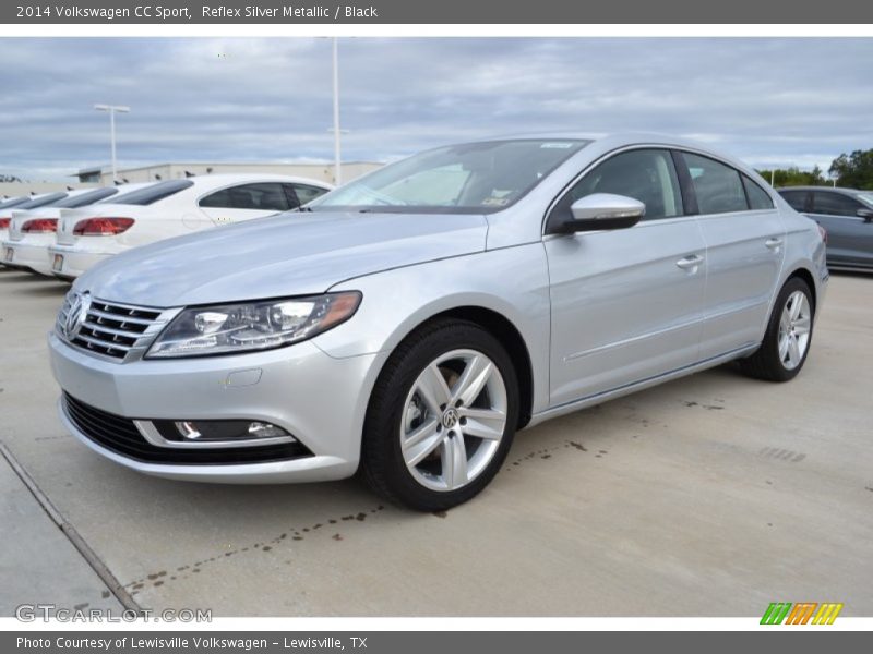Reflex Silver Metallic / Black 2014 Volkswagen CC Sport