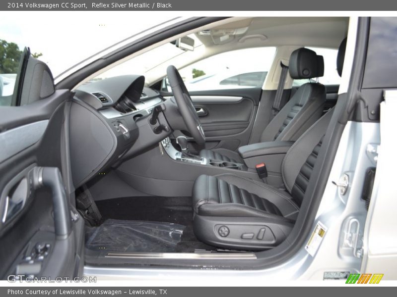 Reflex Silver Metallic / Black 2014 Volkswagen CC Sport