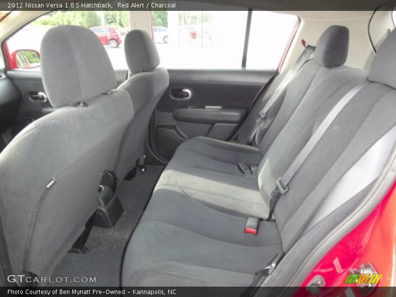 Red Alert / Charcoal 2012 Nissan Versa 1.8 S Hatchback