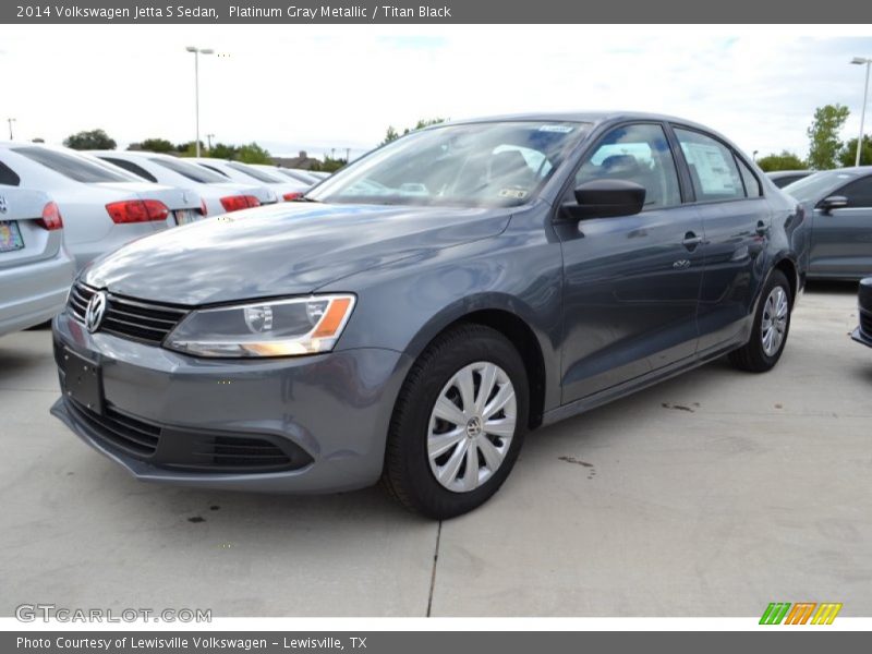 Platinum Gray Metallic / Titan Black 2014 Volkswagen Jetta S Sedan