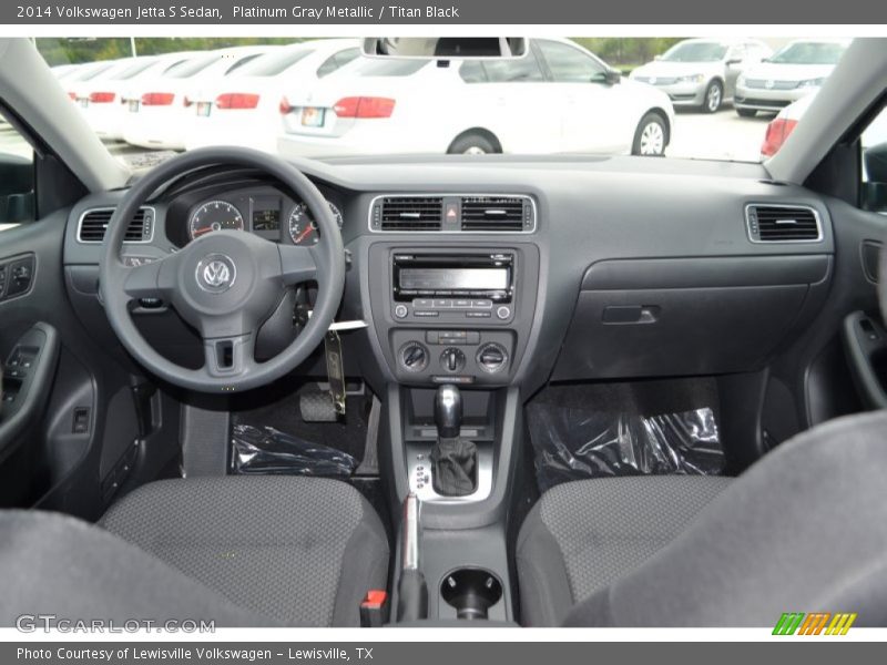 Platinum Gray Metallic / Titan Black 2014 Volkswagen Jetta S Sedan