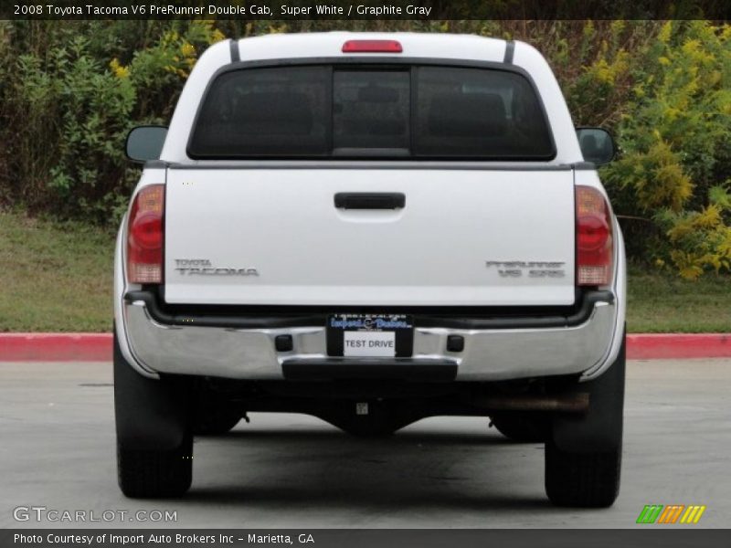 Super White / Graphite Gray 2008 Toyota Tacoma V6 PreRunner Double Cab
