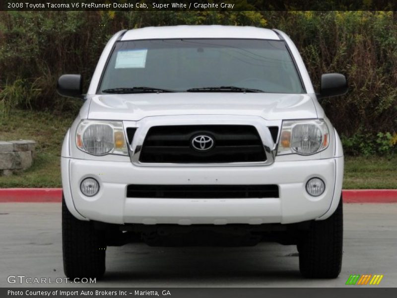 Super White / Graphite Gray 2008 Toyota Tacoma V6 PreRunner Double Cab