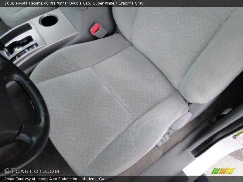 Super White / Graphite Gray 2008 Toyota Tacoma V6 PreRunner Double Cab
