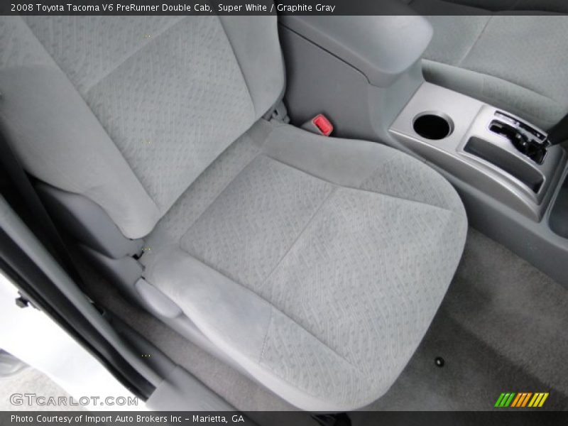 Super White / Graphite Gray 2008 Toyota Tacoma V6 PreRunner Double Cab