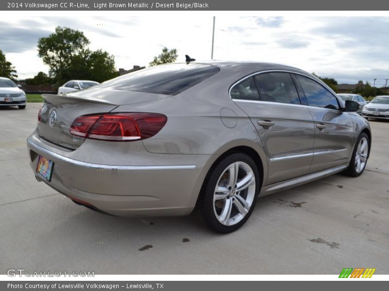 Light Brown Metallic / Desert Beige/Black 2014 Volkswagen CC R-Line