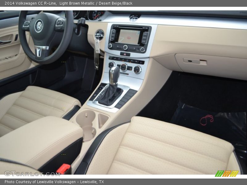 Light Brown Metallic / Desert Beige/Black 2014 Volkswagen CC R-Line