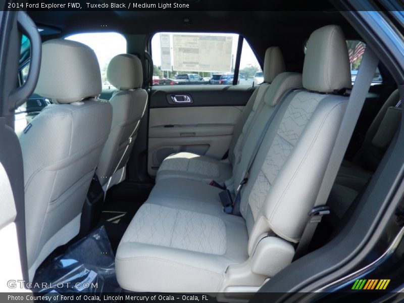 Tuxedo Black / Medium Light Stone 2014 Ford Explorer FWD