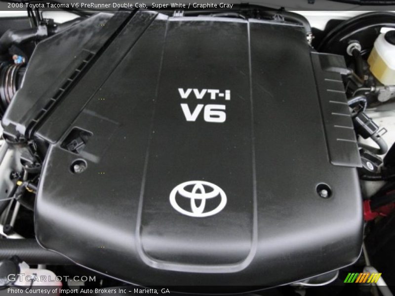 Super White / Graphite Gray 2008 Toyota Tacoma V6 PreRunner Double Cab