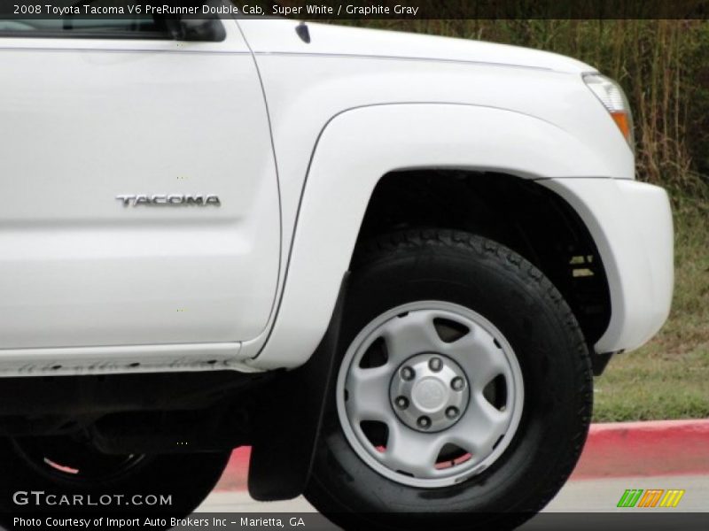 Super White / Graphite Gray 2008 Toyota Tacoma V6 PreRunner Double Cab