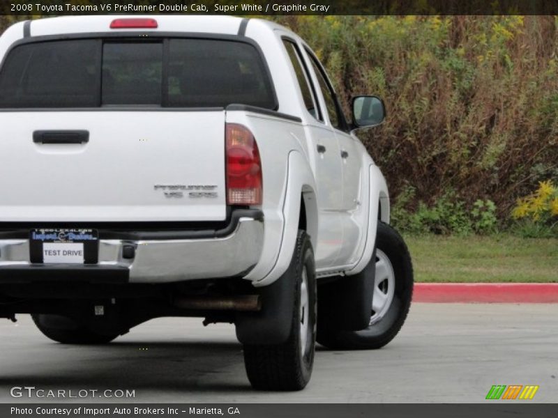 Super White / Graphite Gray 2008 Toyota Tacoma V6 PreRunner Double Cab
