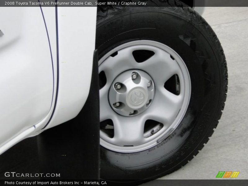 Super White / Graphite Gray 2008 Toyota Tacoma V6 PreRunner Double Cab