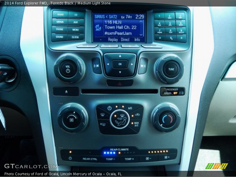 Tuxedo Black / Medium Light Stone 2014 Ford Explorer FWD