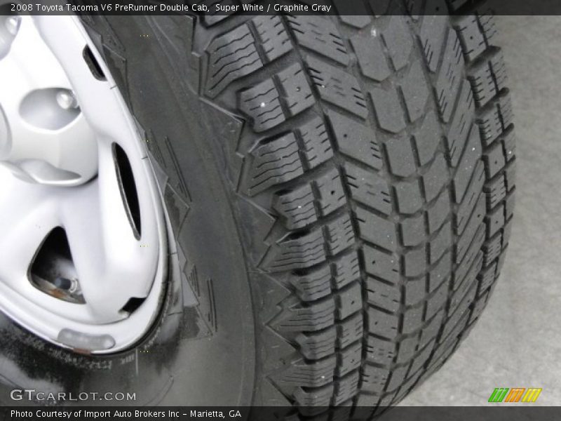 Super White / Graphite Gray 2008 Toyota Tacoma V6 PreRunner Double Cab