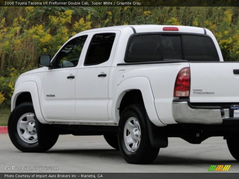 Super White / Graphite Gray 2008 Toyota Tacoma V6 PreRunner Double Cab