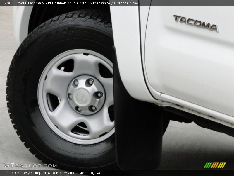 Super White / Graphite Gray 2008 Toyota Tacoma V6 PreRunner Double Cab