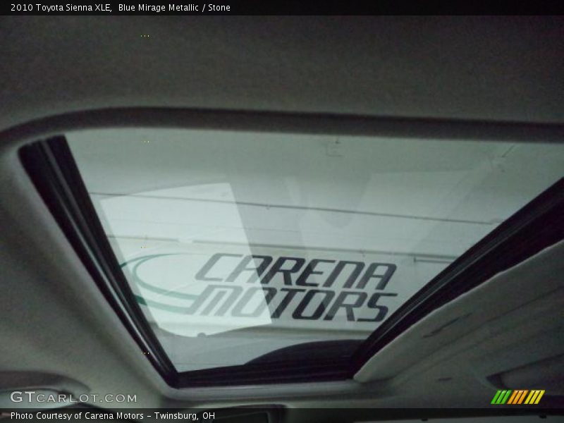 Blue Mirage Metallic / Stone 2010 Toyota Sienna XLE