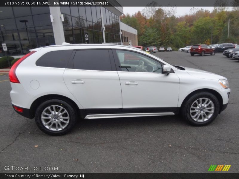 Ice White / Sandstone/Espresso 2010 Volvo XC60 T6 AWD