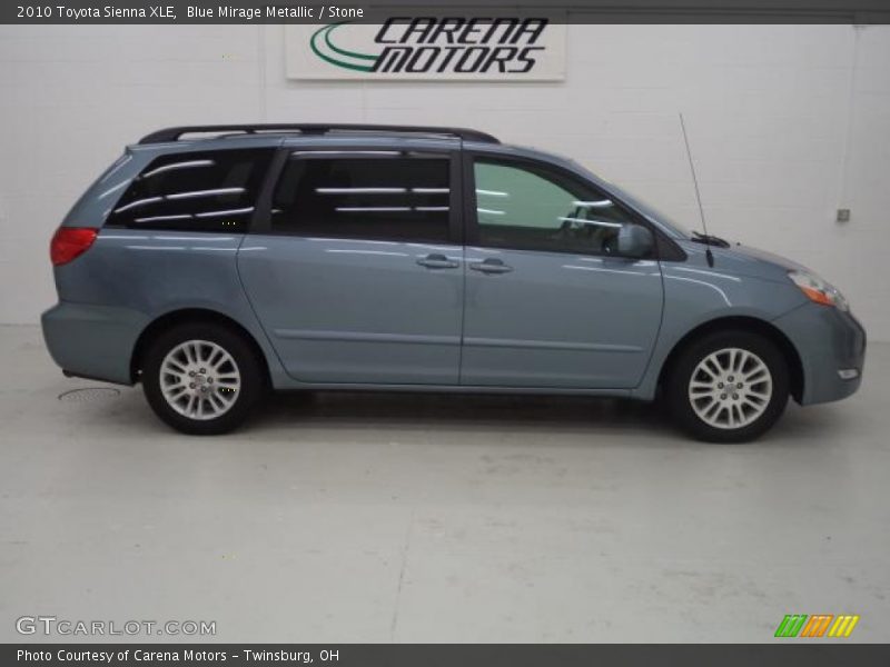 Blue Mirage Metallic / Stone 2010 Toyota Sienna XLE