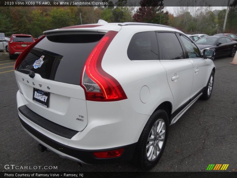 Ice White / Sandstone/Espresso 2010 Volvo XC60 T6 AWD