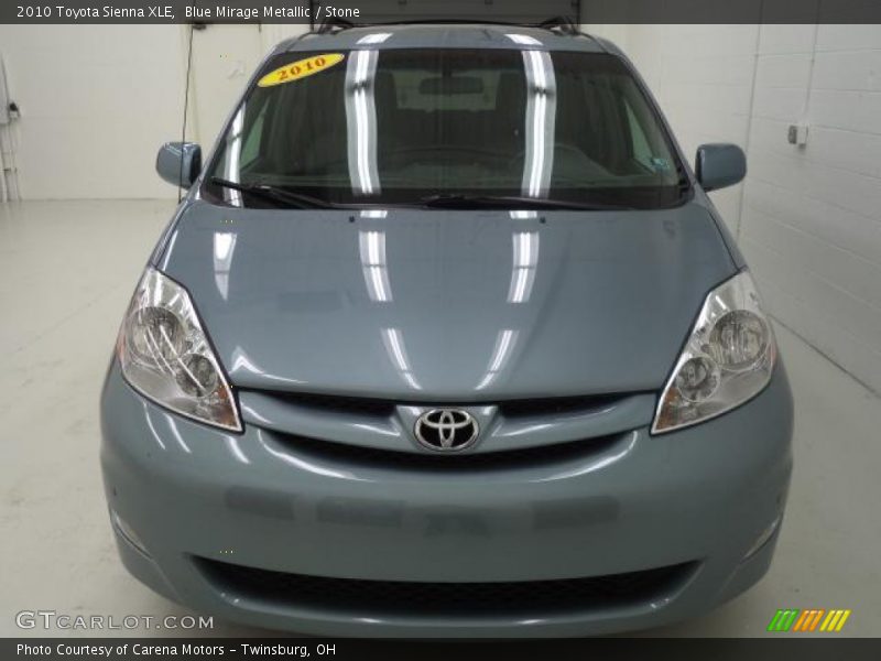 Blue Mirage Metallic / Stone 2010 Toyota Sienna XLE