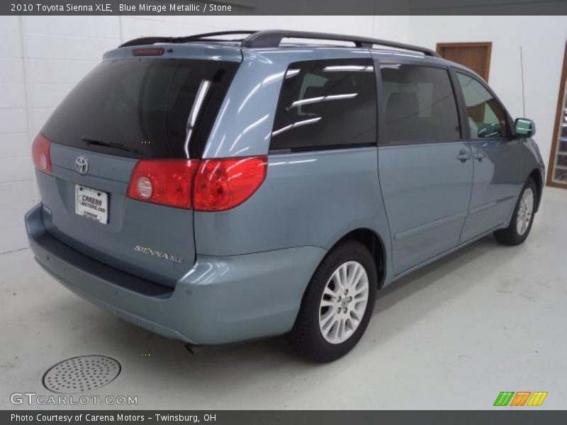 Blue Mirage Metallic / Stone 2010 Toyota Sienna XLE