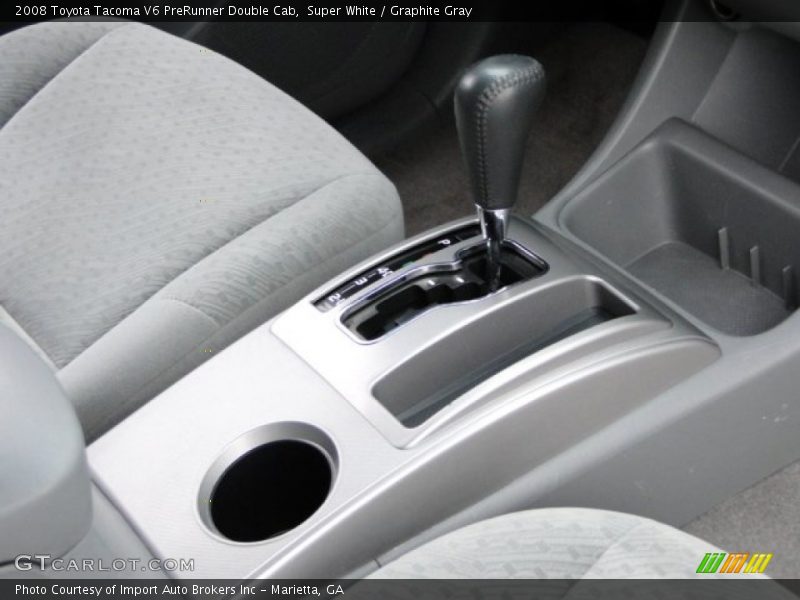 Super White / Graphite Gray 2008 Toyota Tacoma V6 PreRunner Double Cab
