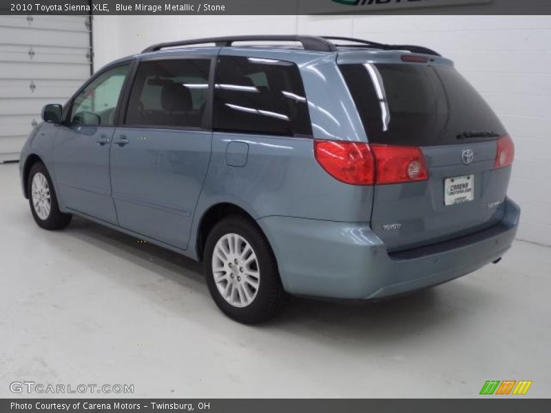 Blue Mirage Metallic / Stone 2010 Toyota Sienna XLE