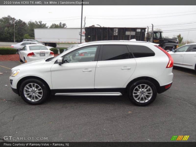 Ice White / Sandstone/Espresso 2010 Volvo XC60 T6 AWD