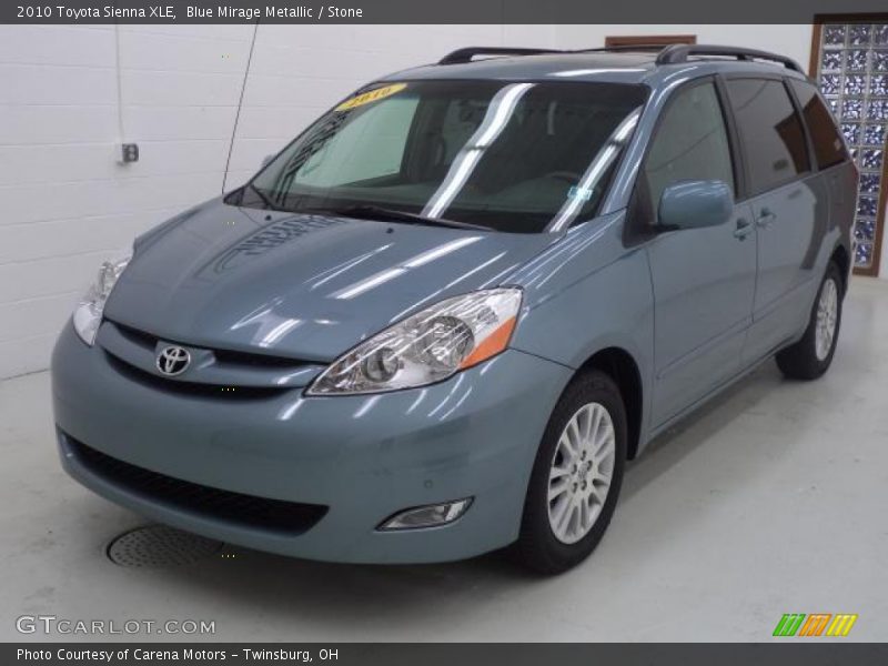 Blue Mirage Metallic / Stone 2010 Toyota Sienna XLE