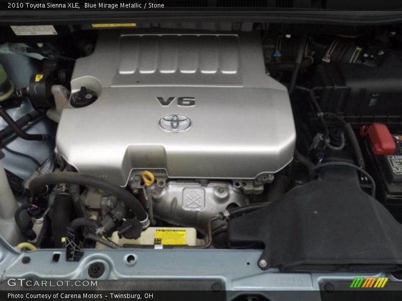Blue Mirage Metallic / Stone 2010 Toyota Sienna XLE