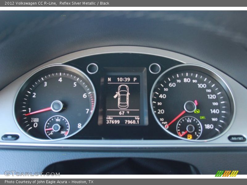 Reflex Silver Metallic / Black 2012 Volkswagen CC R-Line