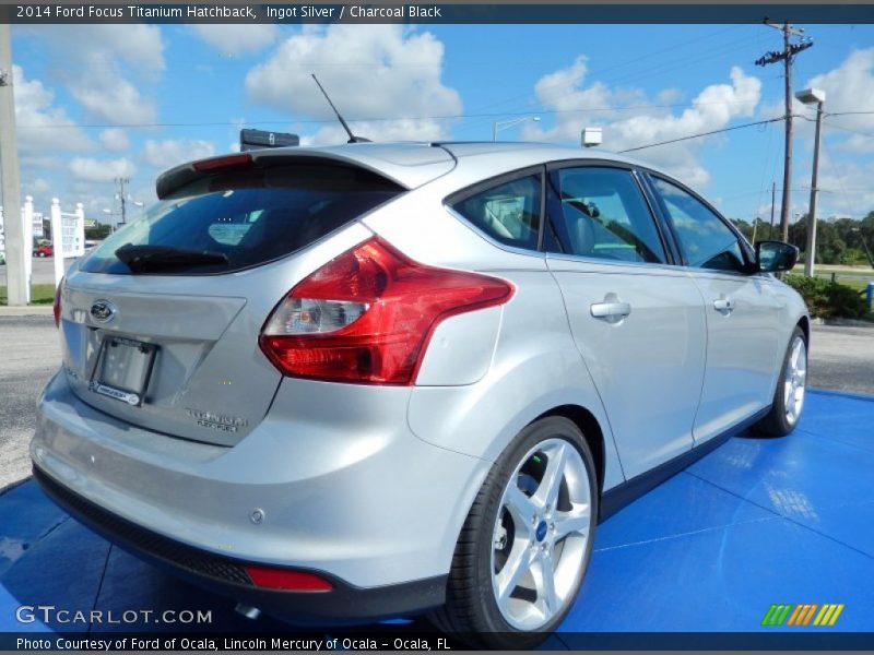 Ingot Silver / Charcoal Black 2014 Ford Focus Titanium Hatchback