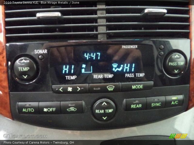 Blue Mirage Metallic / Stone 2010 Toyota Sienna XLE